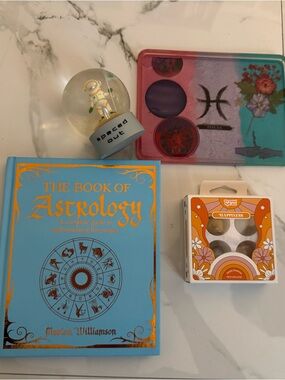 Astrology Bundle (book, stones, tray, and snow globe)